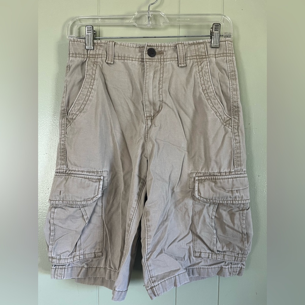 Beige Cargo Shorts